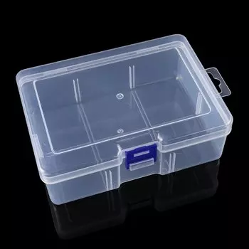 Мини-пластиковая коробка, прямоугольная коробка, прозрачная коробка, упаковочная коробка, коробка для хранения, пылезащитный твердый прочный чехол для хранения ювелирных изделий, контейнер
