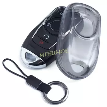 Прозрачный смарт-брелок для автомобиля, чехол-брелок для Buick Enclave Encore GX Envision Lacrosse Regal Sportback TourX, черный