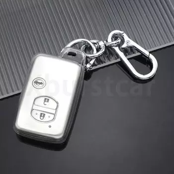 Прозрачный ТПУ чехол для автомобильного ключа для Toyota Highlander Land Cruiser Prado Camry Crown Majesta Kluger Mark X Subaru Foreste XV