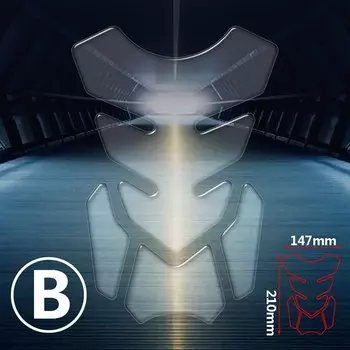 Прозрачный Универсальный защитный чехол для мотоциклетного бака с 3D полимерным покрытием
