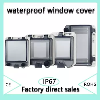 Прозрачный водонепроницаемый выключатель Ip67, распределительная коробка для окон, защитная крышка для окон, выключатель для наблюдения за окошком