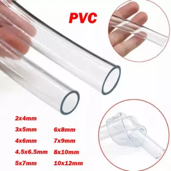 Прозрачный водопроводный шланг ПВХ 2/5/10 м