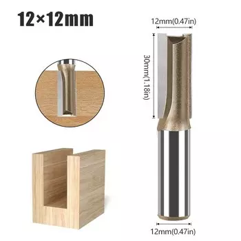 Прямая фреза JGZUI 12 мм из сплава вольфрама и кобальта