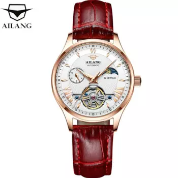 Прямая поставка 2024 автоматические механические Женские часы Роскошные водонепроницаемые женские наручные часы-скелетоны с турбийоном Relogio Feminino