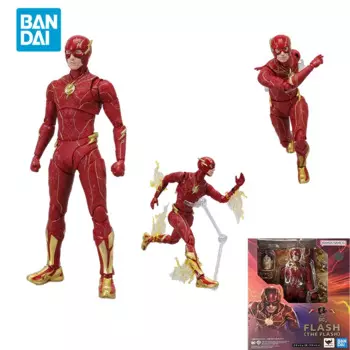 Прямая поставка с точки, Bandai, оригинальная аниме-флэш DC Коллекционная модель SHF, флэш-фигурка, игрушки для детей, подарок