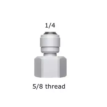 Прямой фитинг для воды обратного осмоса, внутренняя резьба 5/8 BSP, соединительный элемент 1/4 3/8 для шланга домашнего приготовления, соединитель для трубы, фильтр для воды, детали для обратного осмоса