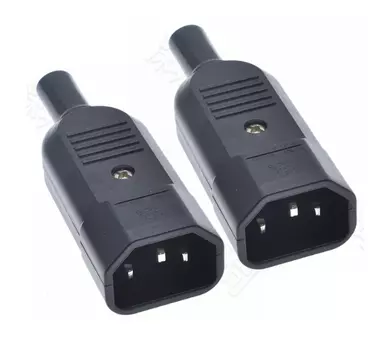 Прямой кабельный разъем C13 C14 16A 250V черный