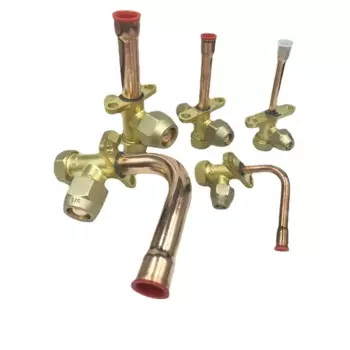 Медный 3-ходовой угловой стопор 90 градусов для труб 1/4"-7/8"