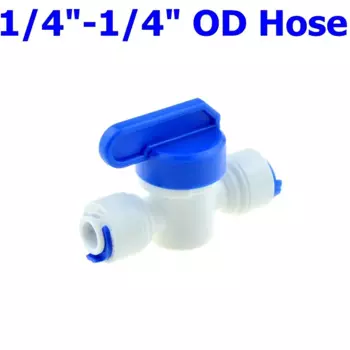 Пластиковый шаровой кран WYWBEY для воды 1/4" 3/8"