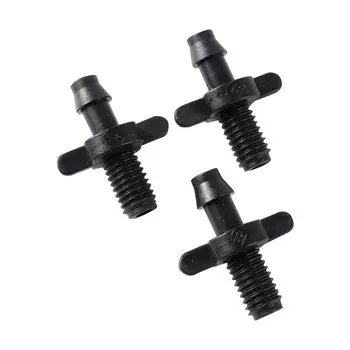 Прямой соединитель с зазубринами 1/4 дюйма, с резьбой, детали водоочистителя, фитинги для шлангов, соединители для оросительных садовых труб, 50 шт.