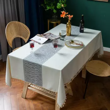 Прямоугольная скатерть в скандинавском стиле, простая скатерть из хлопка и льна, маслостойкая и не ожогающая, утолщенная скатерть для стола, домашняя скатерть
