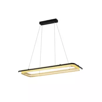 Прямоугольная трендовая фотолюстра 2023, алюминиевая круглая черная Золотая люстра, подвесные светильники, лампа для гостиной в столовой