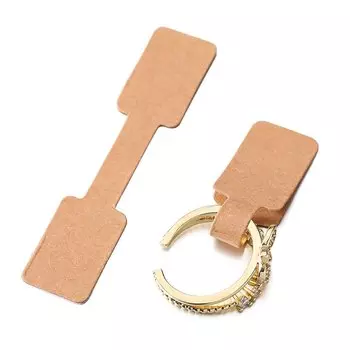 Прямоугольные ценники для ювелирных изделий, бумага