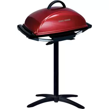 Прямоугольный Электрический гриль George Foreman, 12-порционный, для помещений и улицы, красный, GFO201R