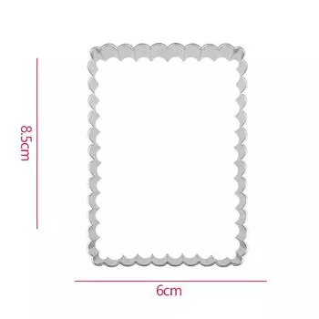 Прямоугольный резак для печенья YiPiano из нержавеющей стали