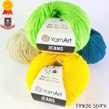 Пряжа для джинсов Yarnart | 5 шариков | % 55 хлопка-% 45 полиэстер 50 гра-160 м | Кардиган, свитер, шаль-блузка нитки для вязания, пряжа для шерсти
