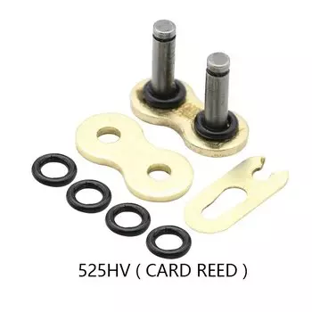 Пряжка цепи мотоцикла, кольцевое звено, золотое главное соединение с уплотнительным кольцом, замок цепи 428 520 525 530, разъем DID тяжелой цепи