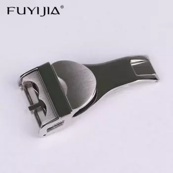 Пряжка FUYIJIA 316 для часов, кожаная, матовая, 18 мм