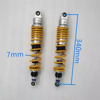 Пружина 7 мм, 280 мм, 290 мм, 300 мм, 320 мм, 330 мм, 340 мм, 350 мм, 360 мм, регулируемый амортизатор демпфирования для Honda, Yamaha, Kawasaki, Suzuki