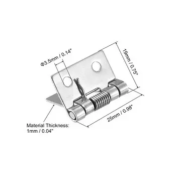 Пружинные дверные петли UXCELL, нержавеющая сталь, 2 шт.