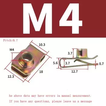 Пружинные гайки YUBABA Q312 из углеродистой стали M4 M5 M6 M8 M10