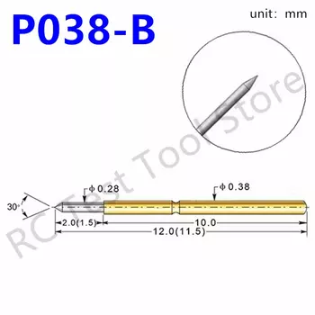 20/100 шт. пружинный тестовый штифт P100-B P75-B P50-B P100-B1 P75-B1 P50-B1 P058-B P048-B P038-B P035-B P030-B P025-B тестовый зонд Pogo Pin