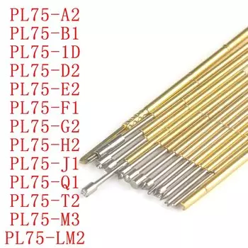 Пружинный тестовый зонд Pogo Pin PL75-A2/B1/1D/D2/E2/F1/G2/H2/J1/LM2/Q1/T2/M3, 20 шт.