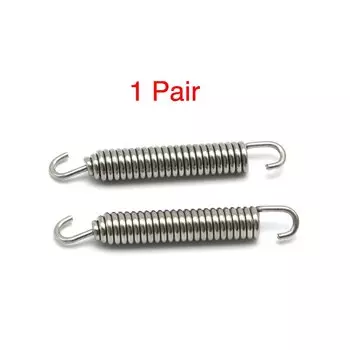Пружины для выхлопной системы мотоцикла, полностью вращающиеся, из нержавеющей стали, 2/6/10 шт.