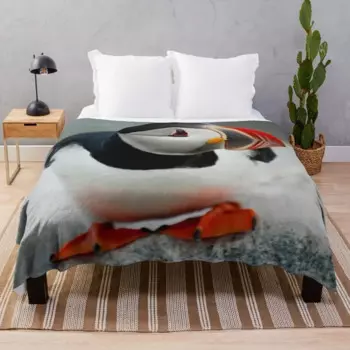 Puffin Throw Blanket