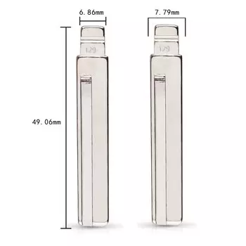 Пульт Dandkey # 129 # 130-ключевой ключ с лезвием, эмбрион для Hyundai Kia HY20, правое и левое лезвие, эмбрион ключа автомобиля