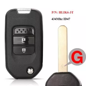 Пульт дистанционного ключа jingyuqin 2/3BTN для Honda Civic Accord City CR-V Jazz XR-V Vezel фреза Spirior JADE 433MHz HR-V/TWB1G721