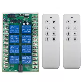 Беспроводной пульт дистанционного управления Xuanlongyuan 8 каналов 315/433 МГц