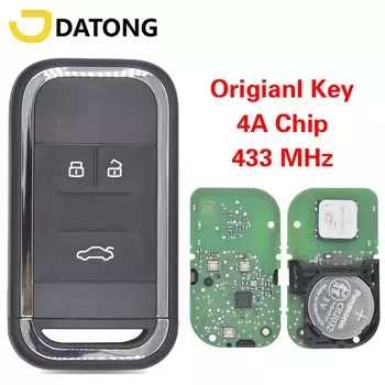Пульт дистанционного управления Datong для автомобилей Chery Arrizo 5 6 7 Tiggo 5 7 8 4A Chip 433 МГц