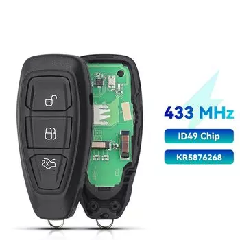 Пульт дистанционного управления для смартфонов Ford Ecosport 433-2013, keyвы Smart Автомобильный Брелок дистанционного управления с ключом, 4 д63, дБи + 80 (40 бит), 2016 МГц, FSK, 2 кнопки