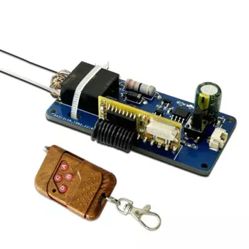 Пульт дистанционного управления дуговым воспламенителем DC3.7V 433M, генератор высокого напряжения, блок питания, пульт дистанционного управления с фонариком