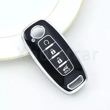 Пульт дистанционного управления из ТПУ с 4 кнопками, оболочка для автомобильного ключа, оболочка, держатель для Nissan X-trail T33 Qashqai J12 Teana Altima Ariya 2022 2023