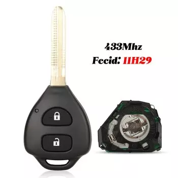 Пульт дистанционного управления jingyuqin 2 B 433 МГц с чипом ID67/4G для Toyota