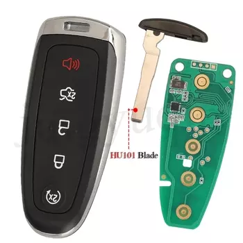 Пульт дистанционного управления jingyuqin для автомобильного ключа для Ford Edge Escape Explore Flex Taurus 2011-2015, БЕСКЛЮЧЕВОЙ чип Go 434 МГц ID46 PCF7953