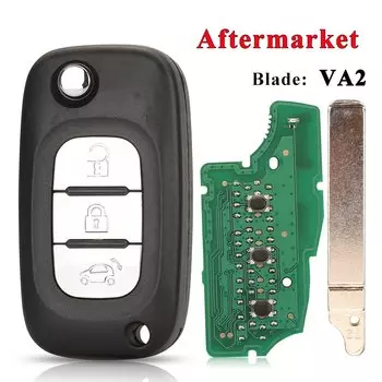 Пульт дистанционного управления jingyuqin OEM с 3 кнопками 433 МГц PCF7961M 4A для Lada Vesta X-RAY XRAY Granta Kalina Priora 2015-2019 TWB1G767