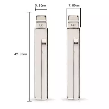 Пульт дистанционного управления KEYYOU #129 #130 лезвие ключа для Hyundai Kia HY20 левое лезвие