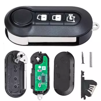 Пульт дистанционного управления с 3 кнопками, 433 МГц, чип ID46 для Fiat 500 2012-2017, ОЗУ Promaster City 2015-2021, LTQF12AM433TX