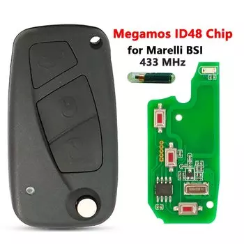 Пульт дистанционного управления XNRKEY 2/3 для автомобиля, чип Megamos ID48 433 МГц для Fiat Bravo Linea Stilo Punto Ducato Ypsilon ежедневный Peugeot Boxer