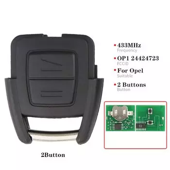 Пульт-ключ дистанционного управления для автомобиля, YIQIXIN 2/3 МГц, 433 МГц, для Опель vauxкоридора, Астра Mk4, Вектра, Зафира Омега 3, Фронтера, OP1, OP2, 24424723, без чипа