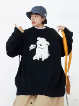 Пуловер женский с круглым вырезом, Осень-зима 2023