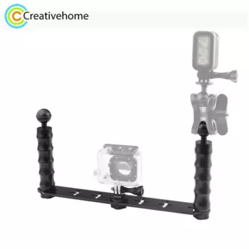 PULUZ двойная ручная GOPRO HERO Спортивная камера Дайвинг ручка антиокислительная подставка для GoPro Hero12 Black /11 /10 /9 /8 /7 /6 /5