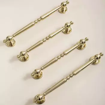 Мебель из чистой латуни, прикроватный шкаф для спальни, маленькая ручка, шкаф, дверной шкаф, ящик, шкаф для обуви, Золотая Скандинавская длинная ручка