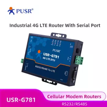 PUSR EMEA & APAC версия, промышленный сотовый модем 4G LTE, стандартный порт Ethernet с SIM-картой