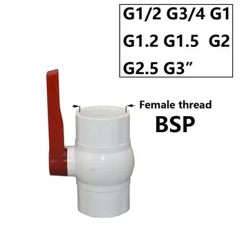 PVC шаровой кран KWZL DN15/20/25/32/40/50/65/80