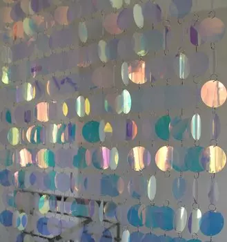 ПВХ занавеска с блестками FAWNUOS