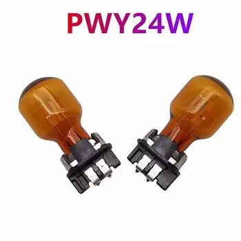 PWY24W 2 шт. оригинальная галогенная лампа для Audi A3 A4 A5 Q3 Q7 VW Golf CC MK7 Янтарные передние указатели поворота WP3.3x14.5-4 Авто лампа